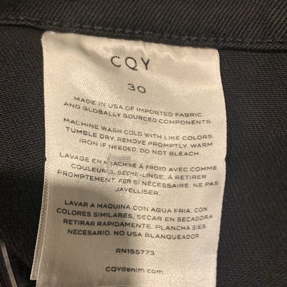 CQY Black cargo pants size 30 - Picture 5 of 8